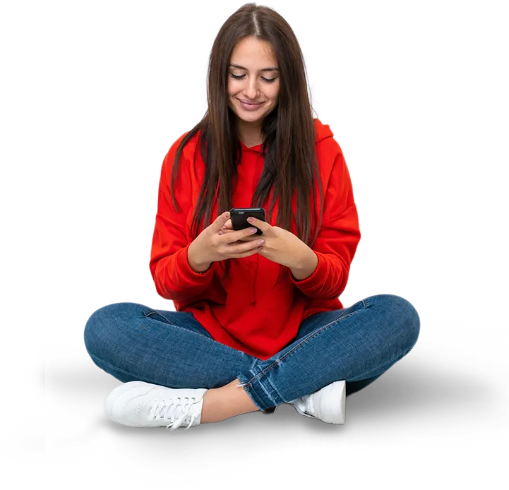 Woman with phone